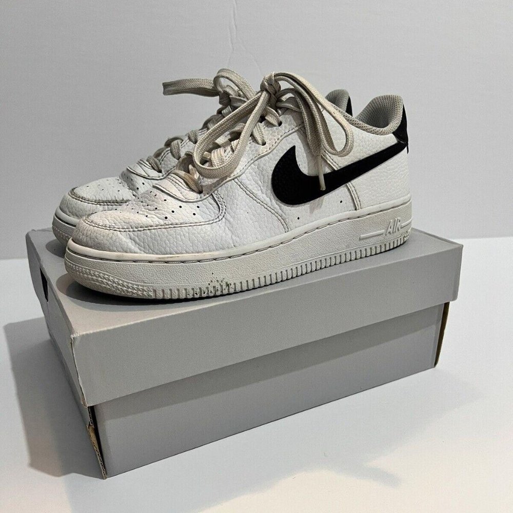Nike Air Force 1 Low (GS) 'White Black' Youth Shoes CT3839-100 Size 4.5Y